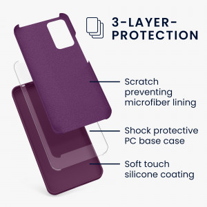 Husa Kwmobile pentru Xiaomi Redmi Note 11 Pro/Redmi Note 11 Pro 5G, Silicon, Violet, 57373.187 - Img 3
