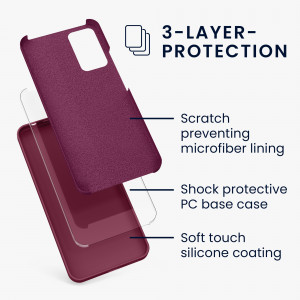 Husa Kwmobile pentru Xiaomi Redmi Note 11 Pro/Redmi Note 11 Pro 5G, Silicon, Violet, 57373.190 - Img 3