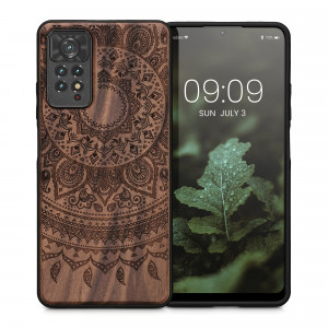 Husa kwmobile pentru Xiaomi Redmi Note 11 Pro/Redmi Note 11 Pro 5G/Redmi Note 12 Pro , Lemn, Maro, 57381.07 - Img 2