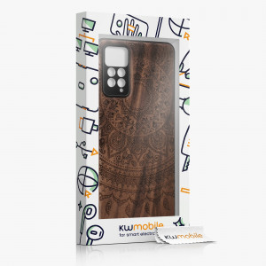 Husa kwmobile pentru Xiaomi Redmi Note 11 Pro/Redmi Note 11 Pro 5G/Redmi Note 12 Pro , Lemn, Maro, 57381.07 - Img 7