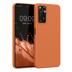 Husa Kwmobile pentru Xiaomi Redmi Note 11 Pro/Redmi Note 11 Pro 5G/Redmi Note 12 Pro, Portocaliu, Silicon, KWM0000151A059C - Img 1