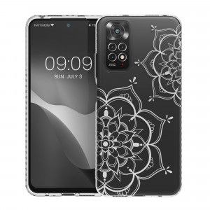 Husa Kwmobile pentru Xiaomi Redmi Note 11/Redmi Note 11s, Silicon, Transparent/Argintiu, 57822.03 - Img 2