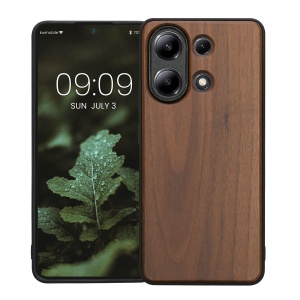 Husa Kwmobile pentru Xiaomi Redmi Note 13, Maro, Lemn/Silicon, KWM000020LU001C - Img 2