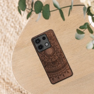 Husa Kwmobile pentru Xiaomi Redmi Note 13 Pro 5G, Maro, Lemn/Silicon, KWM000020MN005C - Img 5