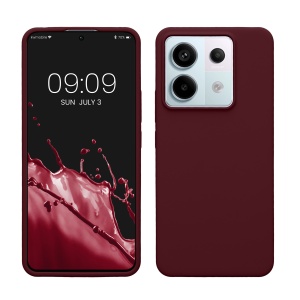 Husa Kwmobile pentru Xiaomi Redmi Note 13 Pro 5G/Poco X6, Visiniu, Silicon, KWM000020LF004C - Img 1