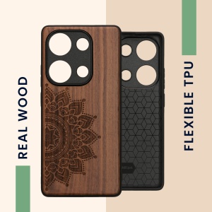 Husa Kwmobile pentru Xiaomi Redmi Note 13 Pro, Maro, Lemn, KWM000020NA002C - Img 4