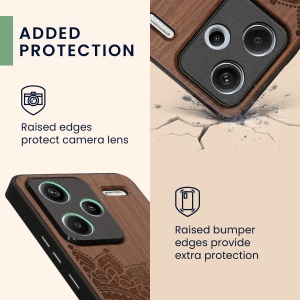 Husa Kwmobile pentru Xiaomi Redmi Note 13 Pro Plus 5G, Maro, Lemn, KWM000020KL002C - Img 3