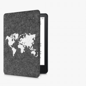 Husa pentru Amazon Kindle Paperwhite 11, Kwmobile, Gri/Alb, Textil, 56260.08 - Img 8