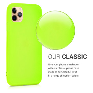 Husa pentru Apple iPhone 11 Pro Max, Silicon, Galben, 49782.75 - Img 4