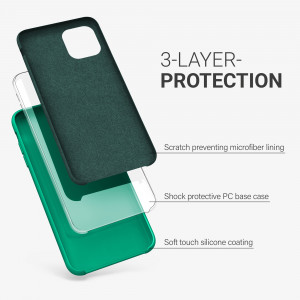 Husa pentru Apple iPhone 11 Pro, Silicon, Verde, 49726.142 - Img 3