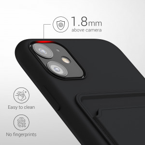 Husa pentru Apple iPhone 11, Silicon, Negru, 55114.01, kwmobile - Img 4