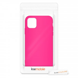 Husa pentru Apple iPhone 11, Silicon, Roz, 50791.77 - Img 7