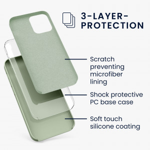Husa pentru Apple iPhone 12 / iPhone 12 Pro, Silicon, Verde, 52641.172 - Img 3