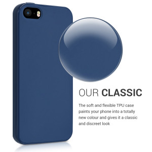 Husa pentru Apple iPhone 5 / iPhone 5s / iPhone SE, Silicon, Albastru, 33098.116 - Img 4