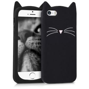 Husa pentru Apple iPhone 5 / iPhone 5s / iPhone SE, Silicon, Negru, 42633.01 - Img 1