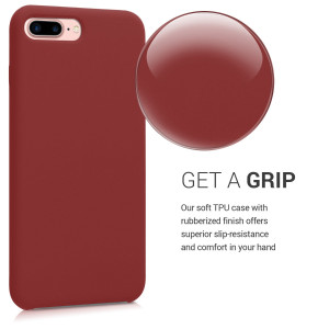 Husa pentru Apple iPhone 8 Plus / iPhone 7 Plus, Silicon, Rosu, 40842.20 - Img 4
