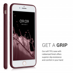 Husa pentru Apple iPhone 8 Plus / iPhone 7 Plus, Silicon, Violet, 49102.190, kwmobile - Img 5
