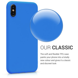 Husa pentru Apple iPhone X / iPhone XS, Silicon, Albastru, 43940.104 - Img 4