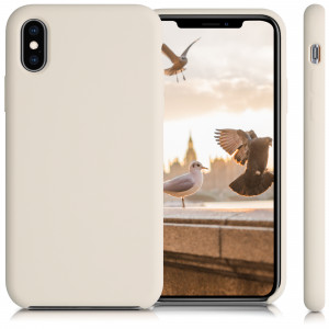 Husa pentru Apple iPhone X / iPhone XS, Silicon, Crem, 46313.210 - Img 2