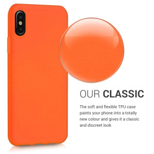 Husa pentru Apple iPhone X / iPhone XS, Silicon, Portocaliu, 43940.69 - Img 4