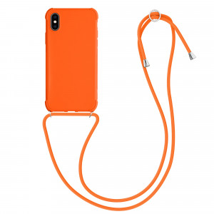 Husa pentru Apple iPhone X / iPhone XS, Silicon, Portocaliu, 49915.150, kwmobile - Img 1