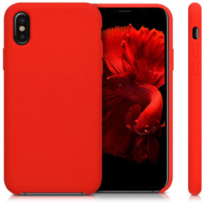 Husa pentru Apple iPhone X / iPhone XS, Silicon, Rosu, 42495.09 - Img 2