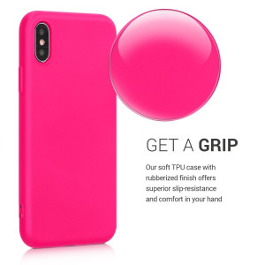 Husa pentru Apple iPhone X / iPhone XS, Silicon, Roz, 49982.77 - Img 5