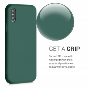 Husa pentru Apple iPhone X / iPhone XS, Silicon, Verde, 52975.169 - Img 5