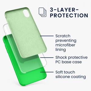 Husa pentru Apple iPhone XR, Silicon, Verde, 45910.44 - Img 3