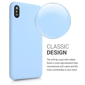 Husa pentru Apple iPhone XS Max, Silicon, Albastru, 45909.58 - Img 4