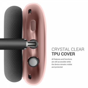 Husa pentru casti Apple AirPods Max, Kwmobile, Roz, Silicon, 54208.33 - Img 4
