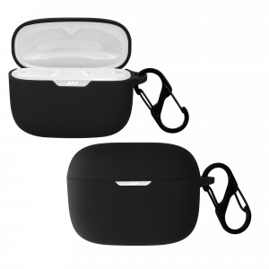 Husa pentru casti JBL 230NC TWS, Kwmobile, Negru, Silicon, 57412.01 - Img 2