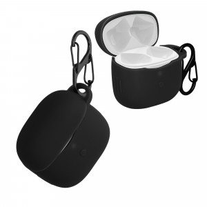 Husa pentru casti SoundPEATS Air 3, Kwmobile, Negru, Silicon, 56754.01 - Img 1
