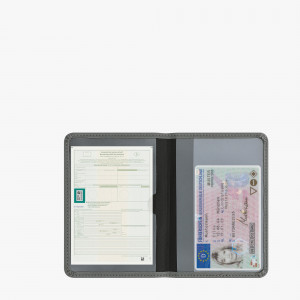 Husa pentru documente auto, Kwmobile, Gri, Neopren, 55381.155 - Img 8