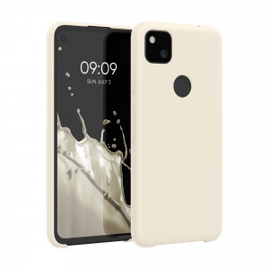 Husa pentru Google Pixel 4a, Silicon, Crem, 52549.204 - Img 1