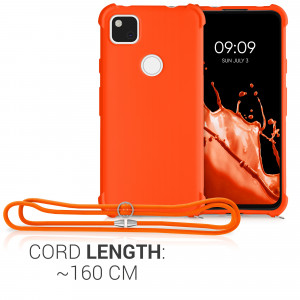 Husa pentru Google Pixel 4a, Silicon, Portocaliu, 53842.150 - Img 4