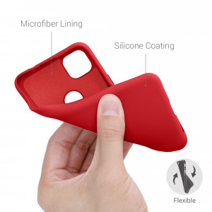 Husa pentru Google Pixel 4a, Silicon, Rosu, 52622.208, kwmobile - Img 4