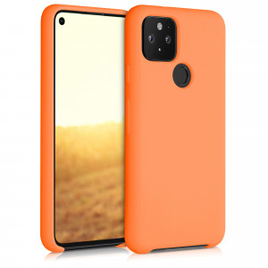 Husa pentru Google Pixel 5, Silicon, Portocaliu, 53633.150 - Img 1