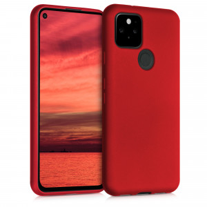Husa pentru Google Pixel 5, Silicon, Rosu, 53565.36 - Img 1