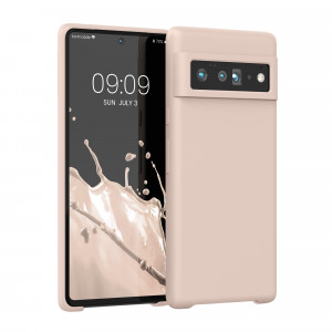 Husa pentru Google Pixel 6 Pro, Silicon, Crem, 55863.225, kwmobile - Img 1