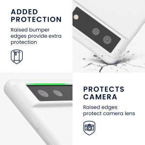 Husa pentru Google Pixel 6, Silicon, Alb, 55480.48, kwmobile - Img 4