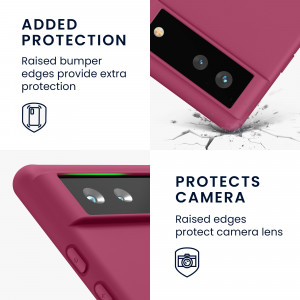 Husa pentru Google Pixel 6, Silicon, Roz, 55434.106, kwmobile - Img 4