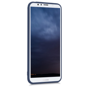 Husa pentru Huawei Y6 (2018), Silicon, Albastru, 44878.53 - Img 3