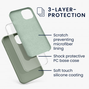 Husa pentru iPhone 13, Silicon, Verde, 55878.172 - Img 3