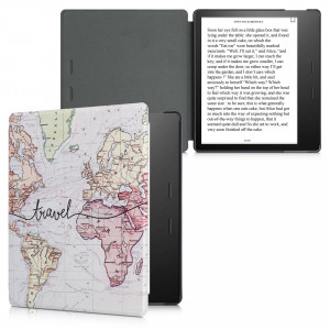 Husa pentru Kindle Kindle Oasis 10, Piele ecologica, Multicolor, kwmobile, 49417.06 - Img 2
