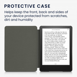 Husa pentru Kindle Paperwhite 11, Piele ecologica, Gri, kwmobile, 56257.01 - Img 5