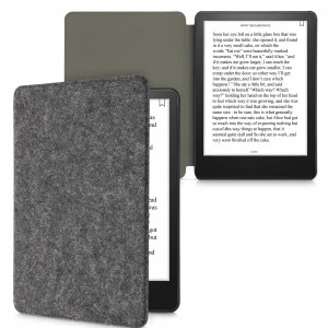 Husa pentru Kindle Paperwhite 11, Textil, Gri, kwmobile, 56259.19 - Img 2