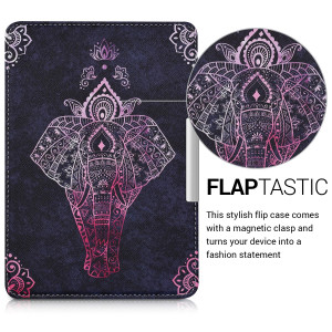 Husa pentru Kindle Paperwhite 7, Piele ecologica, Multicolor, 23136.38 - Img 3