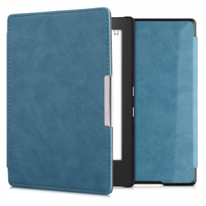 Husa pentru Kobo Aura H2O Edition 1, Kwmobile, Albastru, Piele ecologica, 24415.78 - Img 1