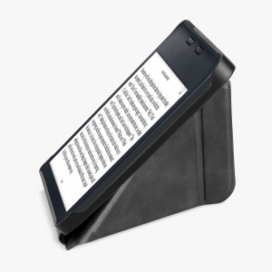 Husa pentru Kobo Libra 2, Kwmobile, Gri, Piele ecologica, 56576.73 - Img 8
